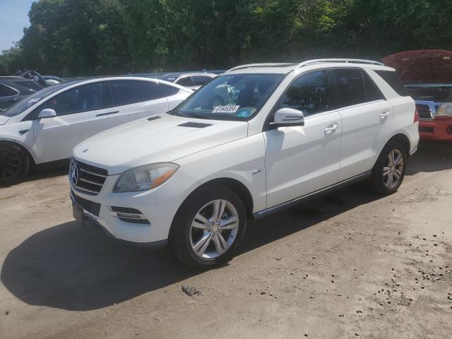 4JGDA5HB0CA002763 - 2012 MERCEDES-BENZ ML 350 4MATIC WHITE photo 1
