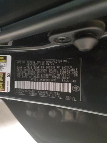 4T1G11AK8PU803283 - 2023 TOYOTA CAMRY SE NIGHT SHADE BLACK photo 13