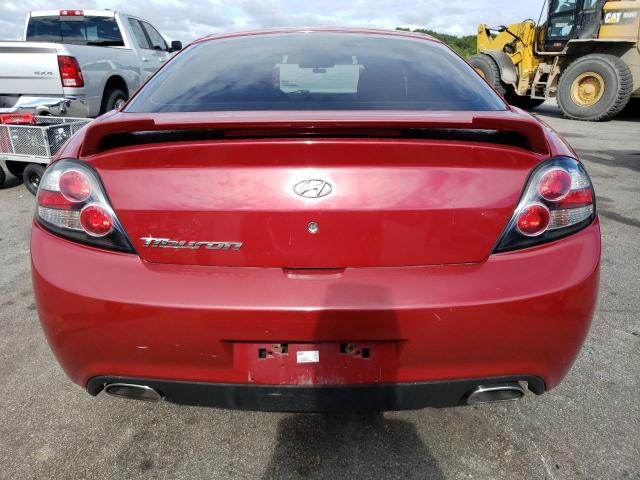 KMHHM66D48U283488 - 2008 HYUNDAI TIBURON GS RED photo 6