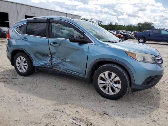 5J6RM3H79DL005078 - 2013 HONDA CR-V EXL BLUE photo 4