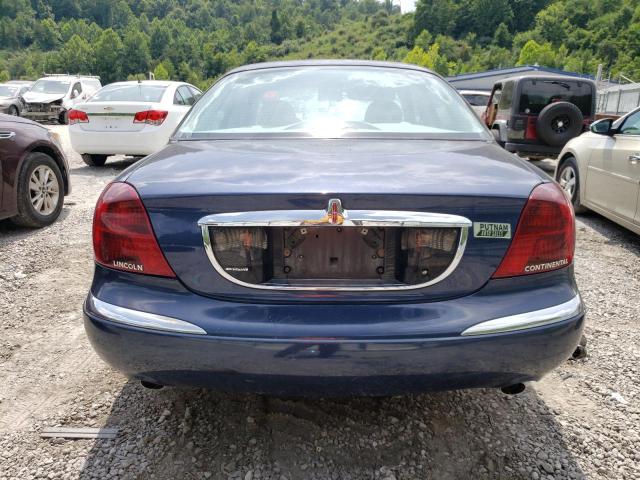 1LNHM97V72Y697521 - 2002 LINCOLN CONTINENTA BLUE photo 6