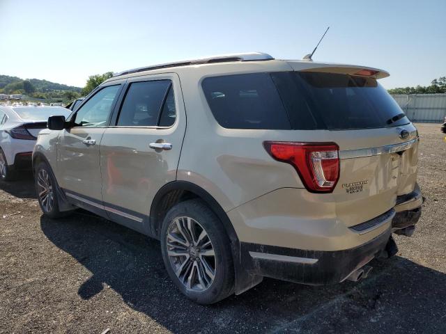 1FM5K8HT1JGA65067 - 2018 FORD EXPLORER PLATINUM TAN photo 2