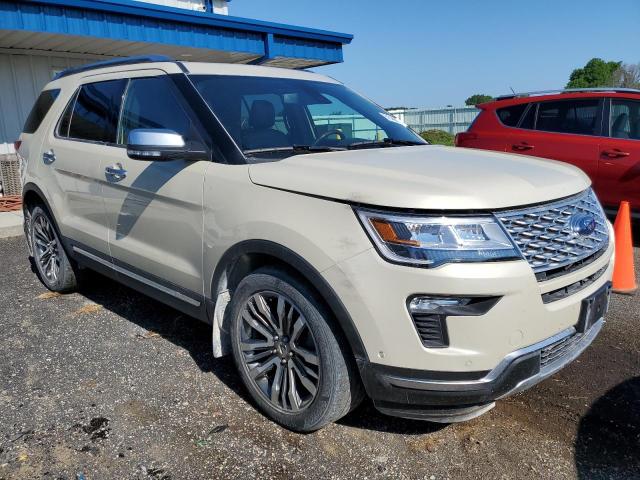 1FM5K8HT1JGA65067 - 2018 FORD EXPLORER PLATINUM TAN photo 4