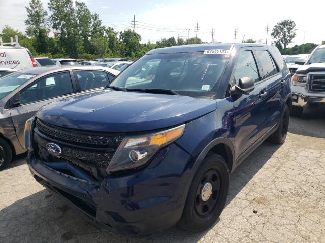 1FM5K8AR0EGC27002 - 2014 FORD EXPLORER POLICE INTERCEPTOR BLUE photo 1