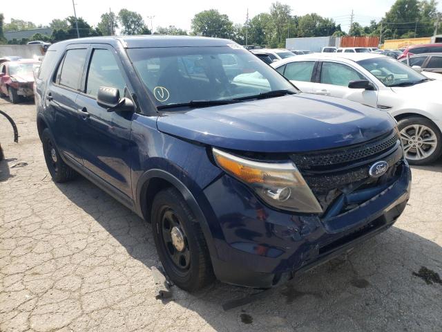1FM5K8AR0EGC27002 - 2014 FORD EXPLORER POLICE INTERCEPTOR BLUE photo 4