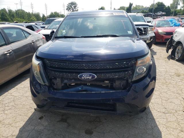 1FM5K8AR0EGC27002 - 2014 FORD EXPLORER POLICE INTERCEPTOR BLUE photo 5