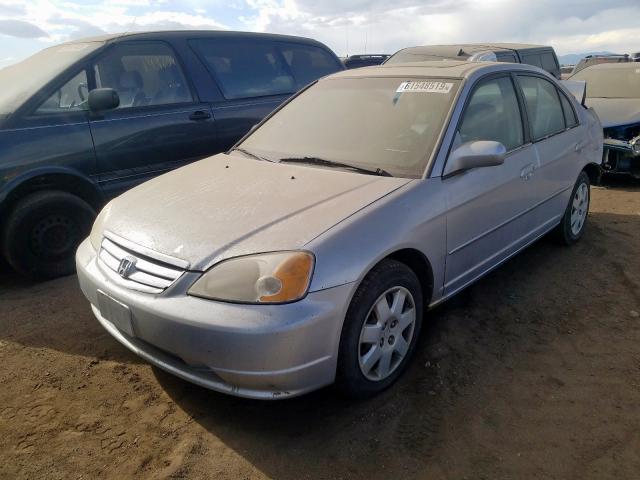 1HGES26762L040022 - 2002 HONDA CIVIC EX  photo 2