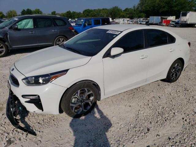 3KPF24AD1ME411076 - 2021 KIA FORTE FE WHITE photo 1