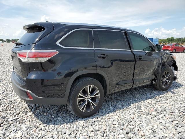 5TDKKRFH9GS150555 - 2016 TOYOTA HIGHLANDER XLE Schwarz Foto 3