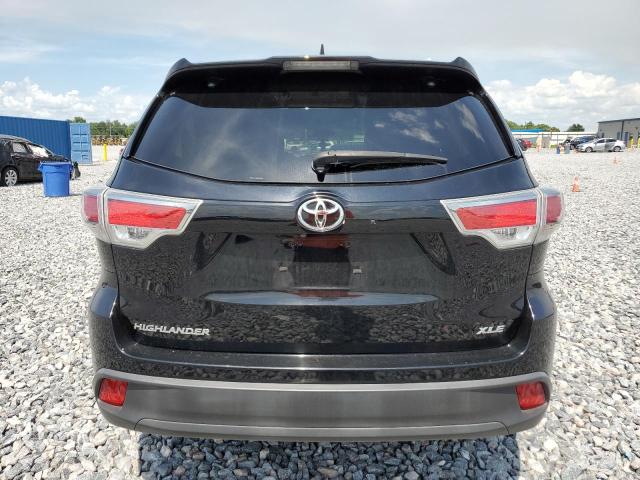 5TDKKRFH9GS150555 - 2016 TOYOTA HIGHLANDER XLE Schwarz Foto 6