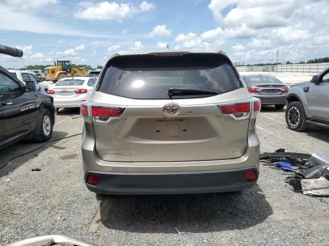 5TDKKRFH6ES020035 - 2014 TOYOTA HIGHLANDER XLE Beige Foto 6