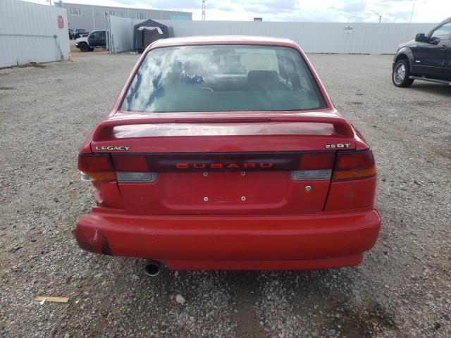 4S3BD6756X7254721 - 1999 SUBARU LEGACY GT RED photo 6