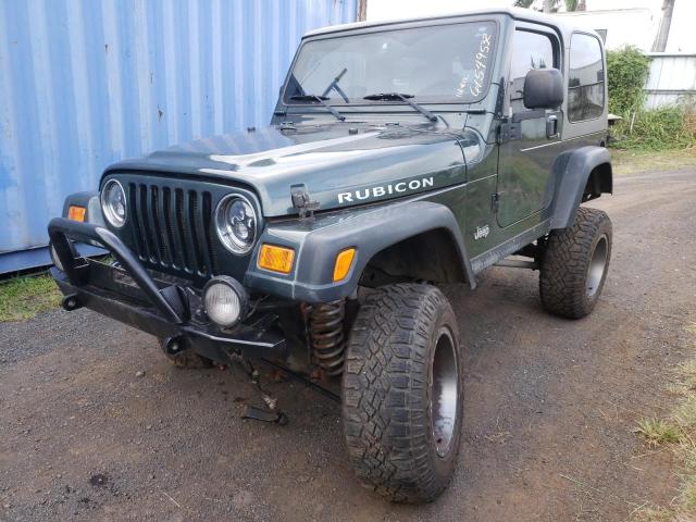 1J4FA69S03P327664 - 2003 JEEP WRANGLER / RUBICON GREEN photo 2