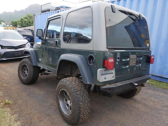 1J4FA69S03P327664 - 2003 JEEP WRANGLER / RUBICON GREEN photo 3