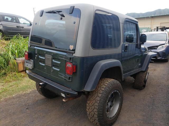 1J4FA69S03P327664 - 2003 JEEP WRANGLER / RUBICON GREEN photo 4