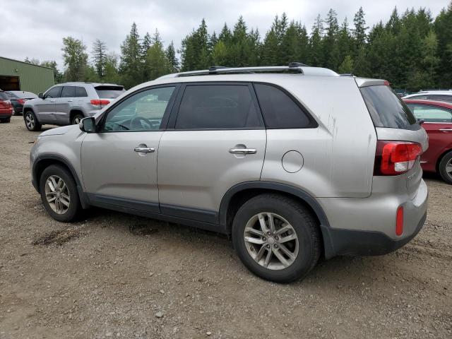 5XYKT3A65FG559020 - 2015 KIA SORENTO LX SILVER photo 2