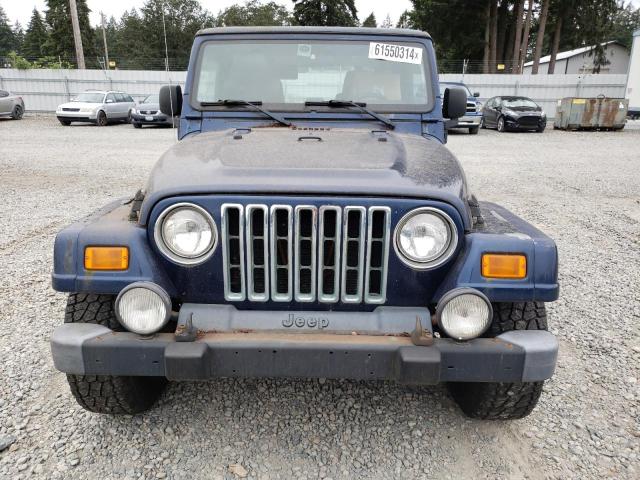 1J4FA39S65P370102 - 2005 JEEP WRANGLER X BLUE photo 5