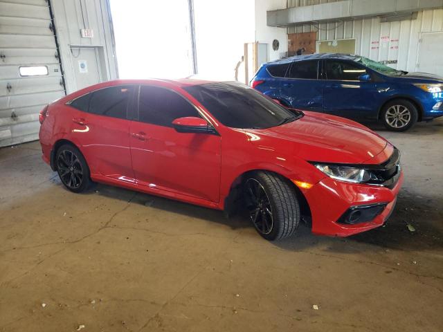 2HGFC2F82MH500240 - 2021 HONDA CIVIC SPORT წითელი ფოტო 4