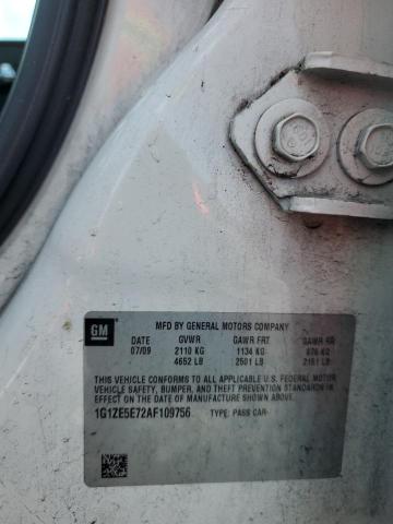 1G1ZE5E72AF109756 - 2010 CHEVROLET MALIBU LTZ 白色 照片 12