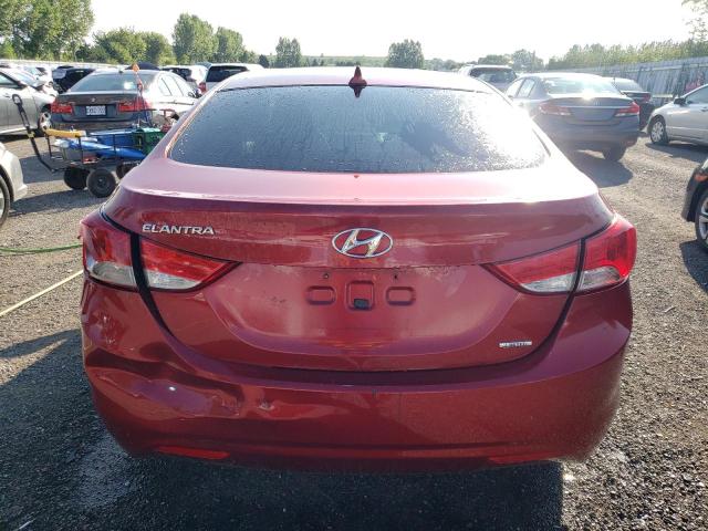 5NPDH4AE3BH014041 - 2011 HYUNDAI ELANTRA GLS RED photo 6