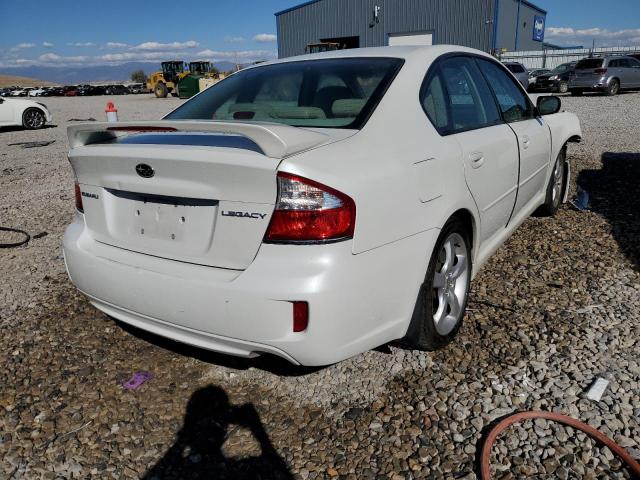 4S3BL626X97234851 - 2009 SUBARU LEGACY 2.5I LIMITED WHITE photo 4