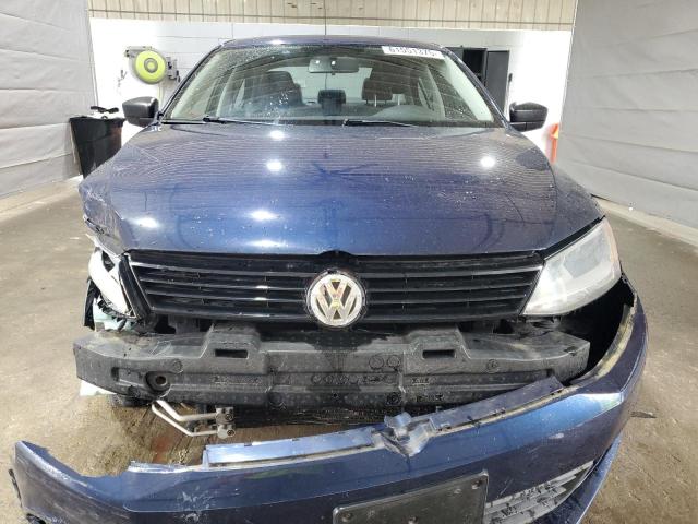 3VW2K7AJ4EM396860 - 2014 VOLKSWAGEN JETTA BASE BLUE photo 5