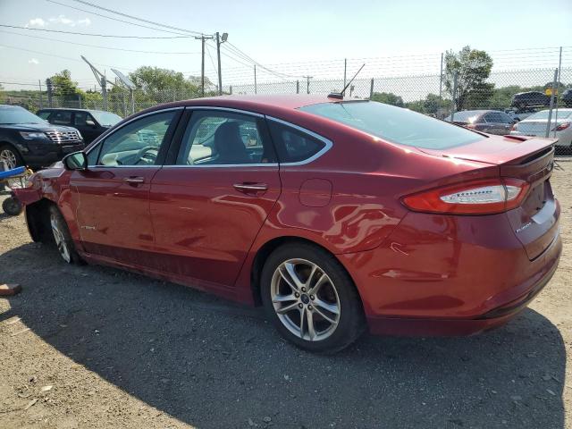 3FA6P0RU0GR121607 - 2016 FORD FUSION TITANIUM HEV RED photo 2