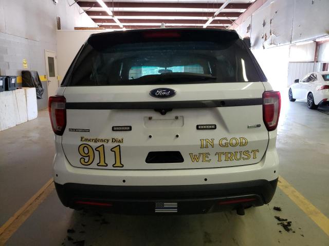 1FM5K8AR5GGD15983 - 2016 FORD EXPLORER POLICE INTERCEPTOR WHITE photo 6