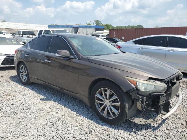 JN1BV7AR8EM691670 - 2014 INFINITI Q50 BASE BROWN photo 4