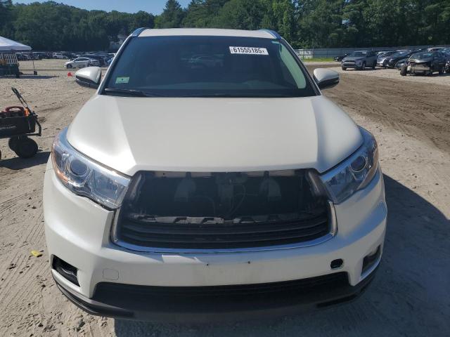 5TDKKRFH6GS506833 - 2016 TOYOTA HIGHLANDER XLE WHITE photo 5