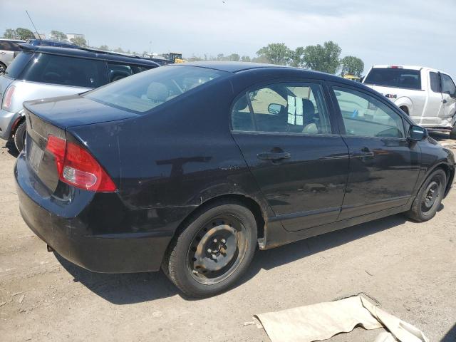 2HGFA16568H355537 - 2008 HONDA CIVIC LX BLACK photo 3