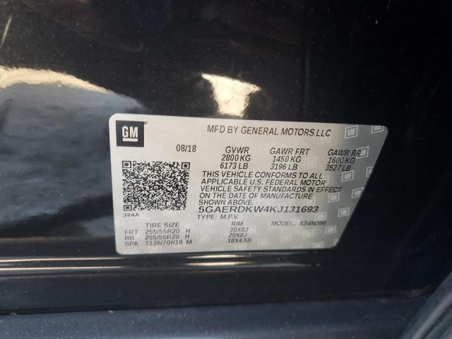 5GAERDKW4KJ131693 - 2019 BUICK ENCLAVE AVENIR GRAY photo 13