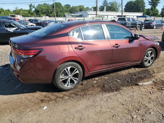 3N1AB8CV2NY310400 - 2022 NISSAN SENTRA SV BURGUNDY photo 3