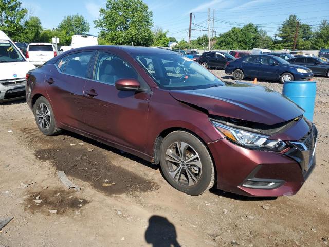 3N1AB8CV2NY310400 - 2022 NISSAN SENTRA SV BURGUNDY photo 4