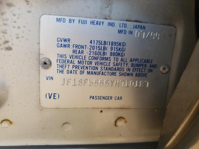 JF1SF6555YH710187 - 2000 SUBARU FORESTER S SILVER photo 12