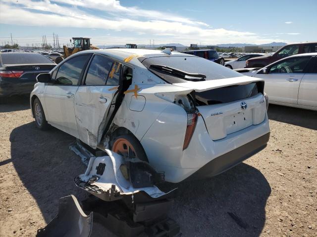 JTDKBRFU0G3503845 - 2016 TOYOTA PRIUS WHITE photo 3