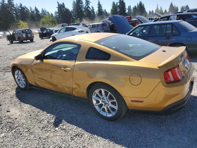 1ZVBP8AN6A5119735 - 2010 FORD MUSTANG YELLOW photo 2