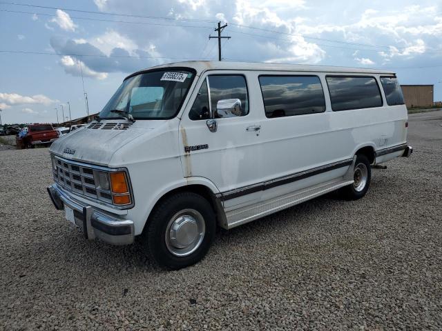 2B5WB35Z1MK453683 - 1991 DODGE RAM WAGON B350 WHITE photo 1