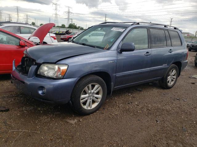 JTEDW21A160015579 - 2006 TOYOTA HIGHLANDER HYBRID BLUE photo 1