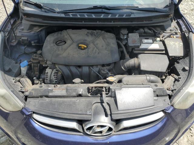 5NPDH4AEXCH094164 - 2012 HYUNDAI ELANTRA GLS BLUE photo 11