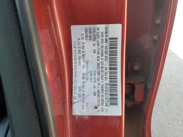 3MYDLBYV7KY516158 - 2019 TOYOTA YARIS L Красный фото 12