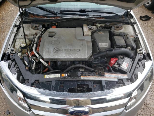 3FADP0L32AR110137 - 2010 FORD FUSION HYBRID SILVER photo 11