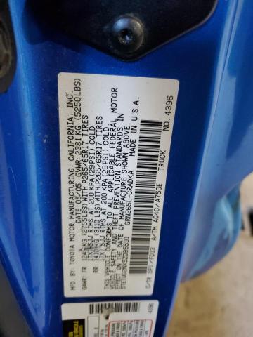 5TETU62NX5Z095591 - 2005 TOYOTA TACOMA PRERUNNER ACCESS CAB BLUE photo 12