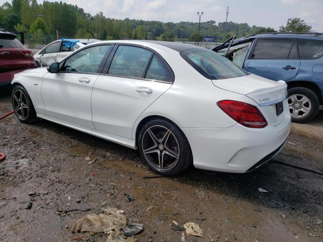 55SWF6EB4GU174976 - 2016 MERCEDES-BENZ C 450 4MATIC AMG WHITE photo 2