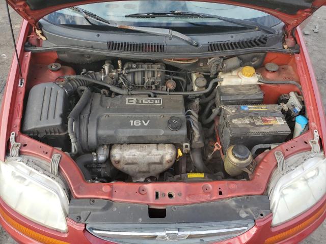 KL1TD52635B461339 - 2005 CHEVROLET AVEO BASE RED photo 11