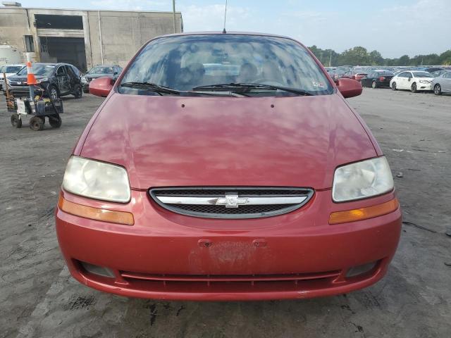 KL1TD52635B461339 - 2005 CHEVROLET AVEO BASE RED photo 5