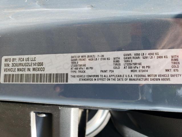 3C6URVJG2LE141056 - 2020 RAM PROMASTER 3500 HIGH ლურჯი ფოტო 13