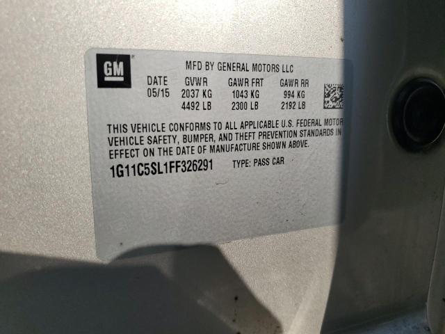 1G11C5SL1FF326291 - 2015 CHEVROLET MALIBU 1LT 棕色 照片 12