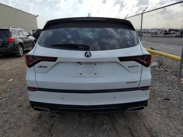 5J8YE1H02NL001186 - 2022 ACURA MDX A-SPEC WHITE photo 6