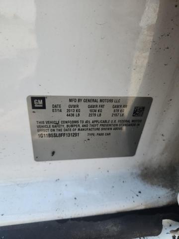 1G11B5SL8FF131291 - 2015 CHEVROLET MALIBU LS 白色 照片 12